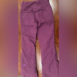 North Face women’s ski pants, sz XS, pretty plum.